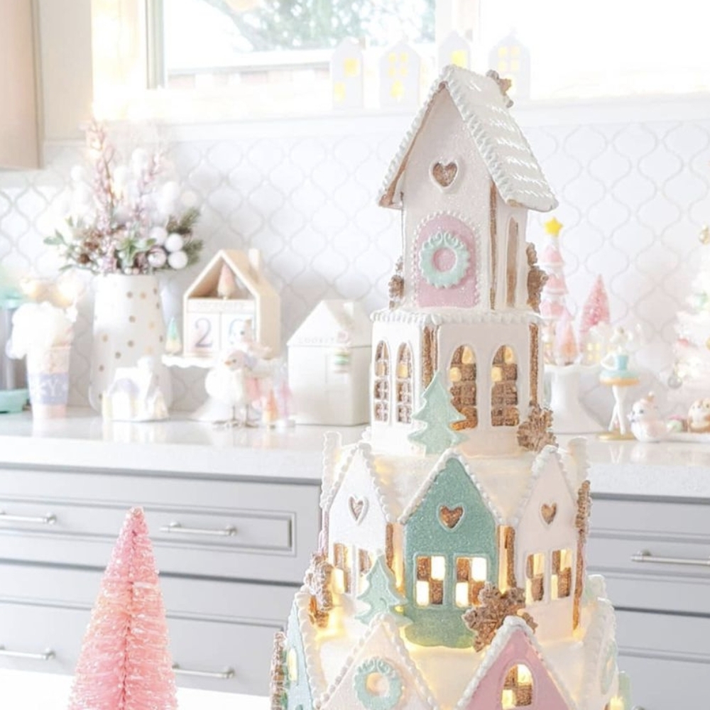 Small Pastel Gingerbread House